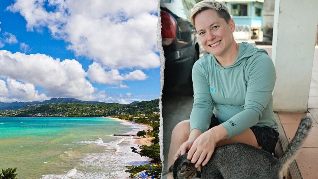 Surveillance video shows missing American woman moments before she entered water during Caribbean vacation Surveillance video shows missing American woman moments before she entered water during Caribbean vacation
