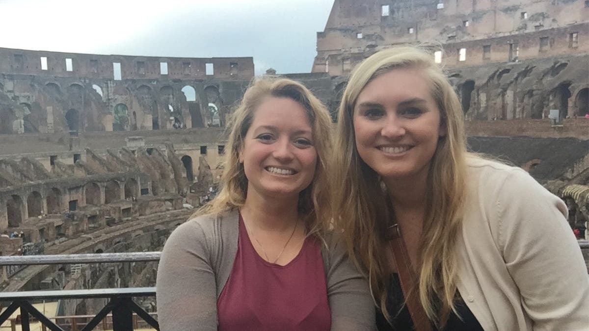 photo of Brooke and Jennifer during their trip to Europe