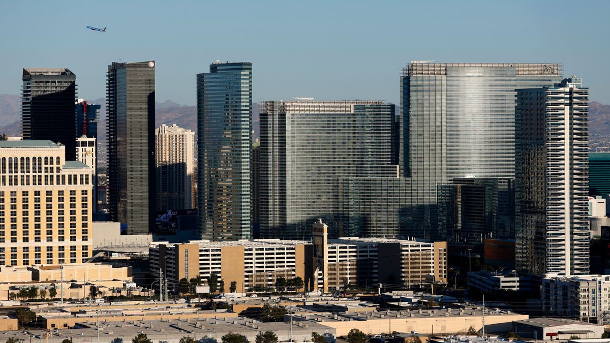 CityCenter complex stands on the Las Vegas Strip in Las Vegas, Nevada.