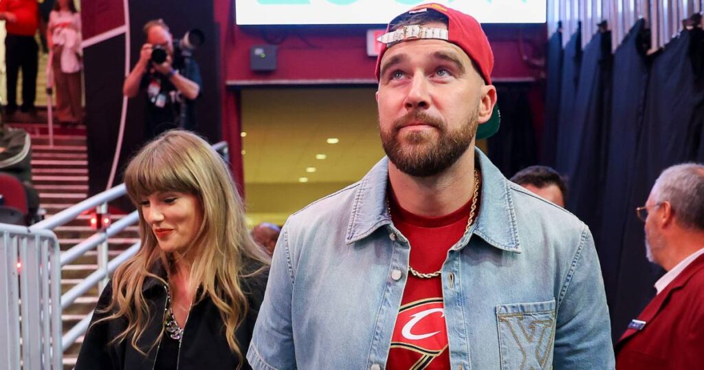 Travis Kelce Was ‘A Puddle’ of Emotions When Taylor Swift ‘Walked Out’ at Wedding, Broadcaster Says