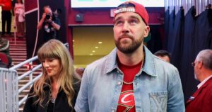 Travis Kelce Was ‘A Puddle’ of Emotions When Taylor Swift ‘Walked Out’ at Wedding, Broadcaster Says