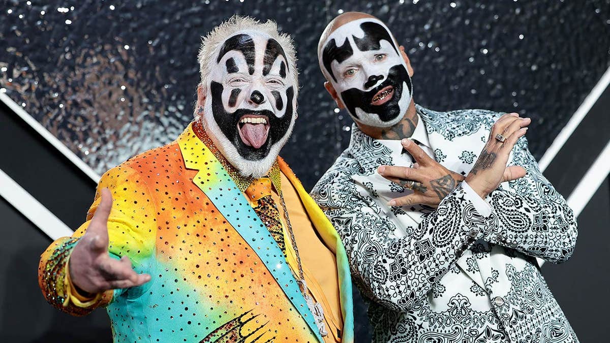 Violent J and Shaggy 2 Dope stand at the MTV Video Music Awards in Elmont, New York.