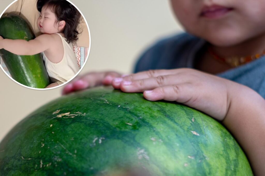 Parents are giving babies giant melons to hug — it’s adorable, but there’s a good reason for it Parents are giving babies giant melons to hug — it’s adorable, but there’s a good reason for it