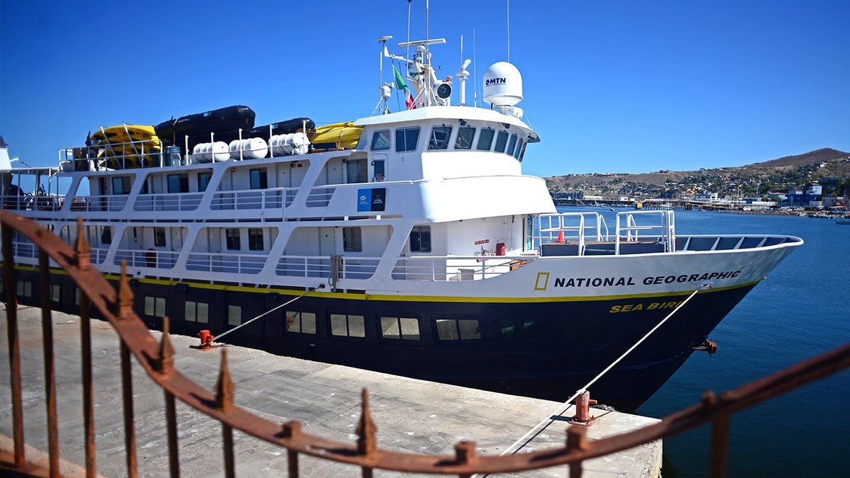 National Geographic Sea Bird docking in port