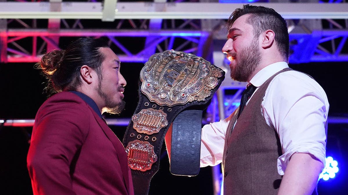 Yota Tsuji faces off with Callum Newman