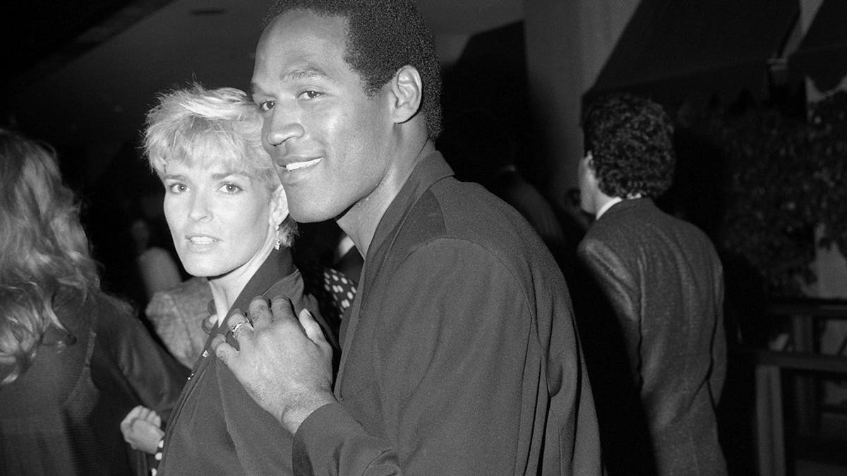 Nicole Brown Simpson and O.J. Simpson attend a movie premiere in Century City, California.