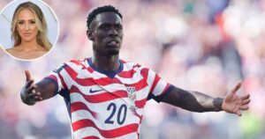 Brittany Mahomes Had Foul-Mouthed Reaction to Disputable Red Card Against Team USA’s Folarin Balogun