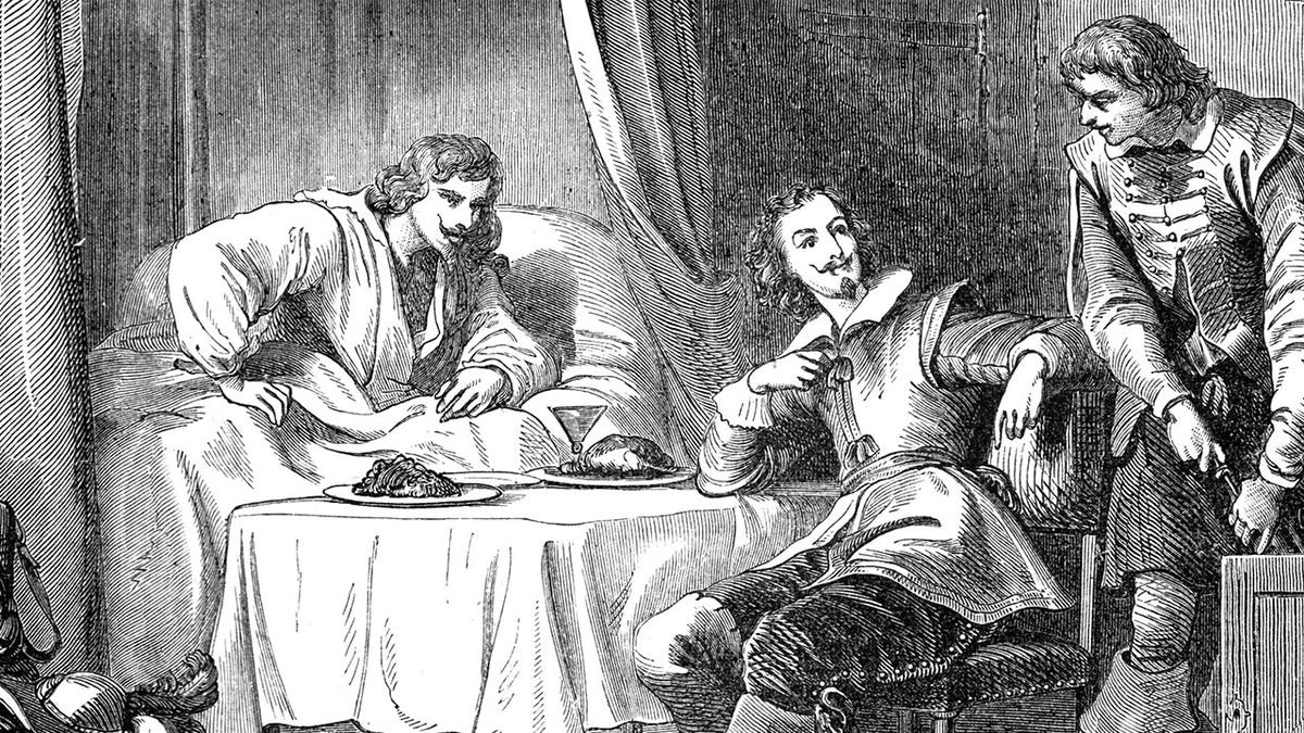 The Three Musketeers cartoon depiction