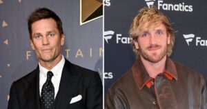 Tom Brady Slaps Logan Paul in Front of NBA Star Karl-Anthony Towns in Viral Video Amid Feud Rumors Tom Brady Slaps Logan Paul in Front of NBA Star Karl-Anthony Towns in Viral Video Amid Feud Rumors