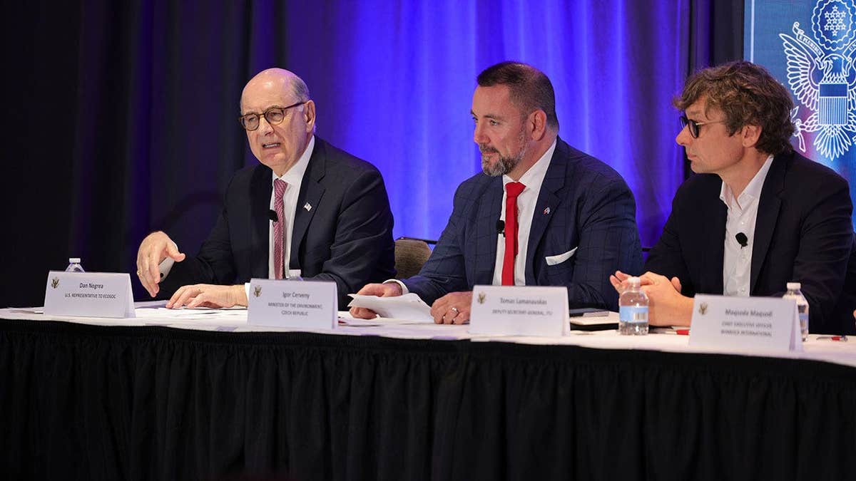 Ambassador Dan Negrea moderates a panel at the U.S. Mission to the United Nations’