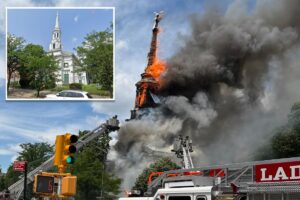 Investigators probing possible arson in blaze that tore through landmarked, 173-year-old NYC church Investigators probing possible arson in blaze that tore through landmarked, 173-year-old NYC church