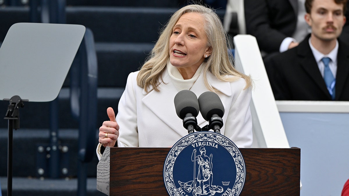 Abigail Spanberger speaks at inauguration