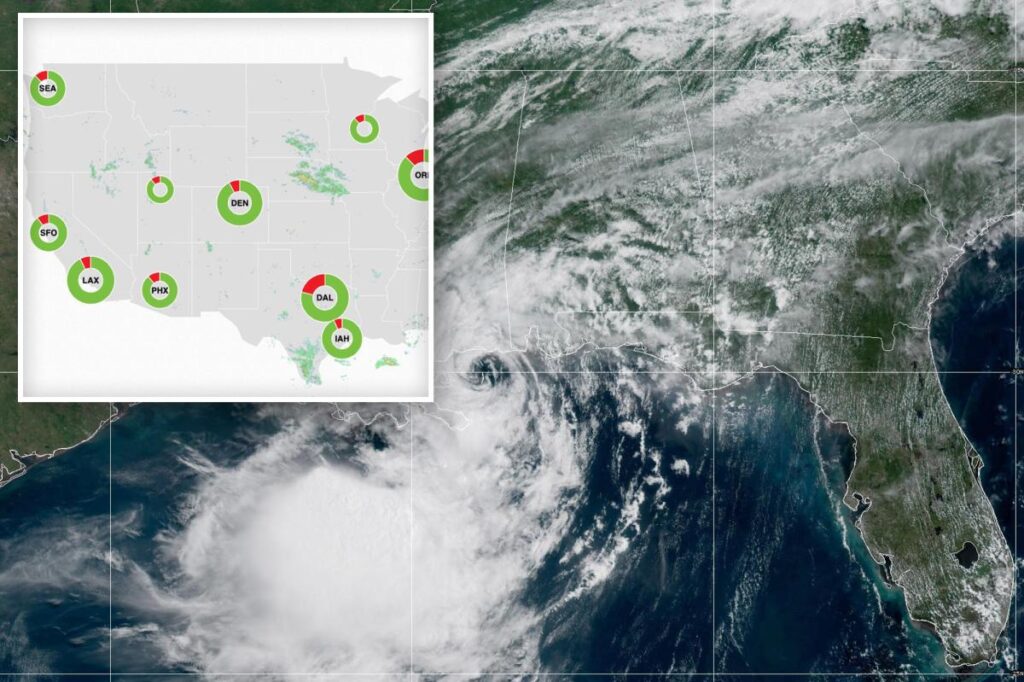 Chaos as hundreds of flights delayed and canceled as massive storm rolls in — with major California airports in the crosshairs Chaos as hundreds of flights delayed and canceled as massive storm rolls in — with major California airports in the crosshairs