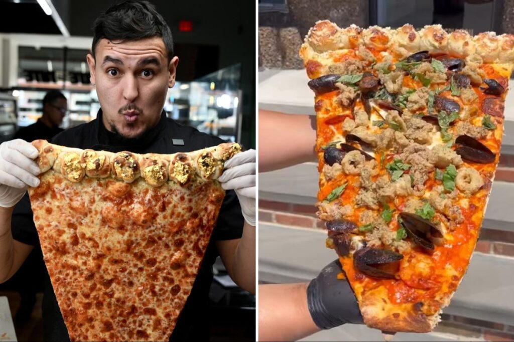Exclusive | NJ chef goes viral for 3-foot seafood fra diavolo pizza slice Exclusive | NJ chef goes viral for 3-foot seafood fra diavolo pizza slice
