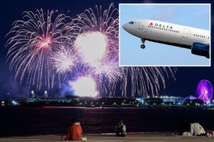 Delta airplane struck by firework mortar while landing in Chicago on Fourth of July