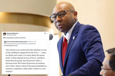 Black NYC politician slams DSA as ‘white supremacy’ as growing Dem feud spills onto social media Black NYC politician slams DSA as ‘white supremacy’ as growing Dem feud spills onto social media