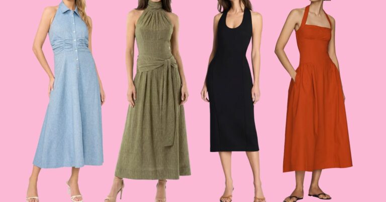 These 17 Halter Neck Dresses Are Beyond Flattering and Perfect for Late Summer Weddings These 17 Halter Neck Dresses Are Beyond Flattering and Perfect for Late Summer Weddings