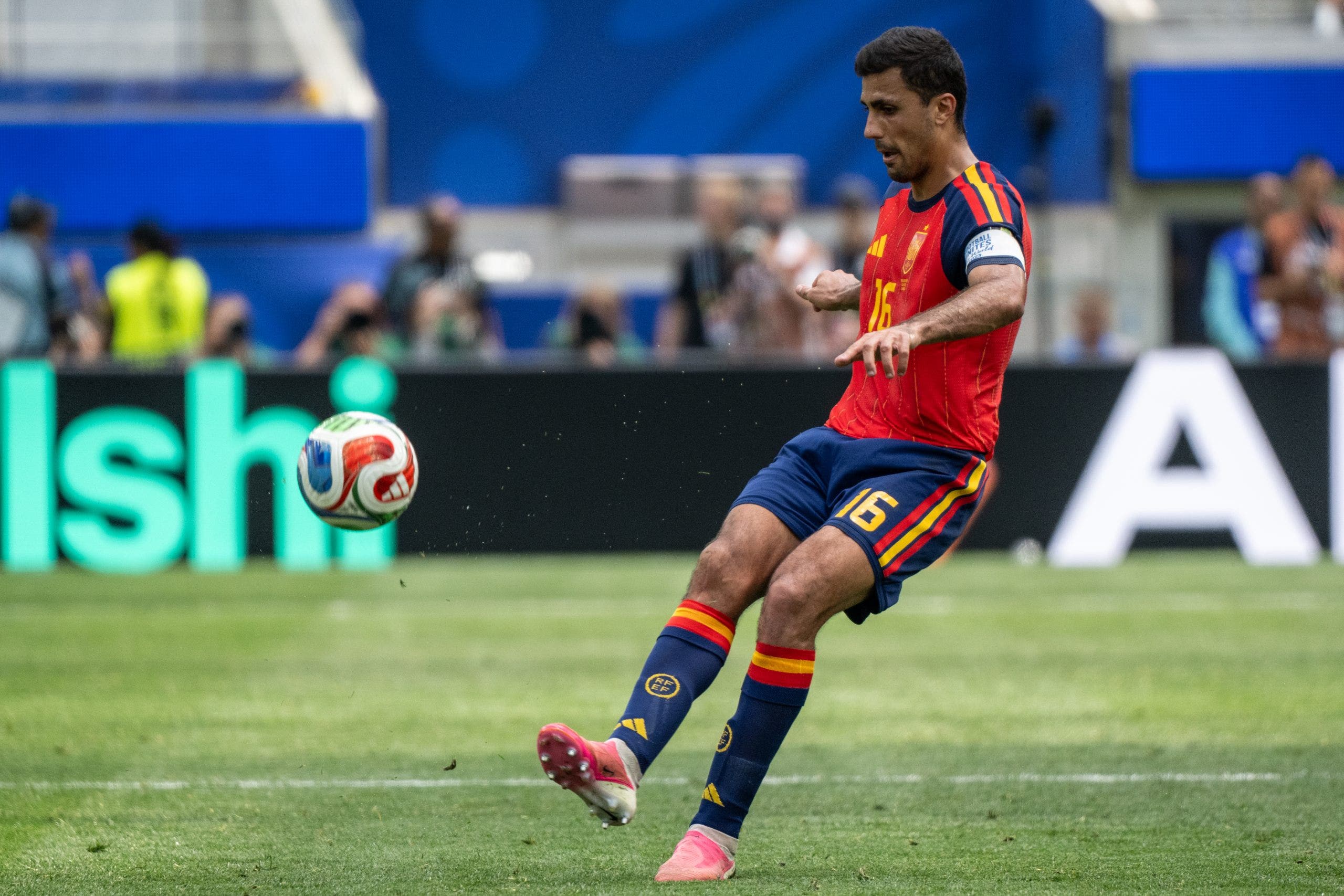 Rodri, who won the Ballon d'Or in 2024, has been one of the top passers in this World Cup. (Photo by Shaun Clark/ISI Photos/ISI Photos via Getty Images).