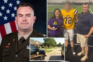 Video caught stabbed dad crying for help as wife bled out from attack blamed on teen son: ‘I don’t want to die’