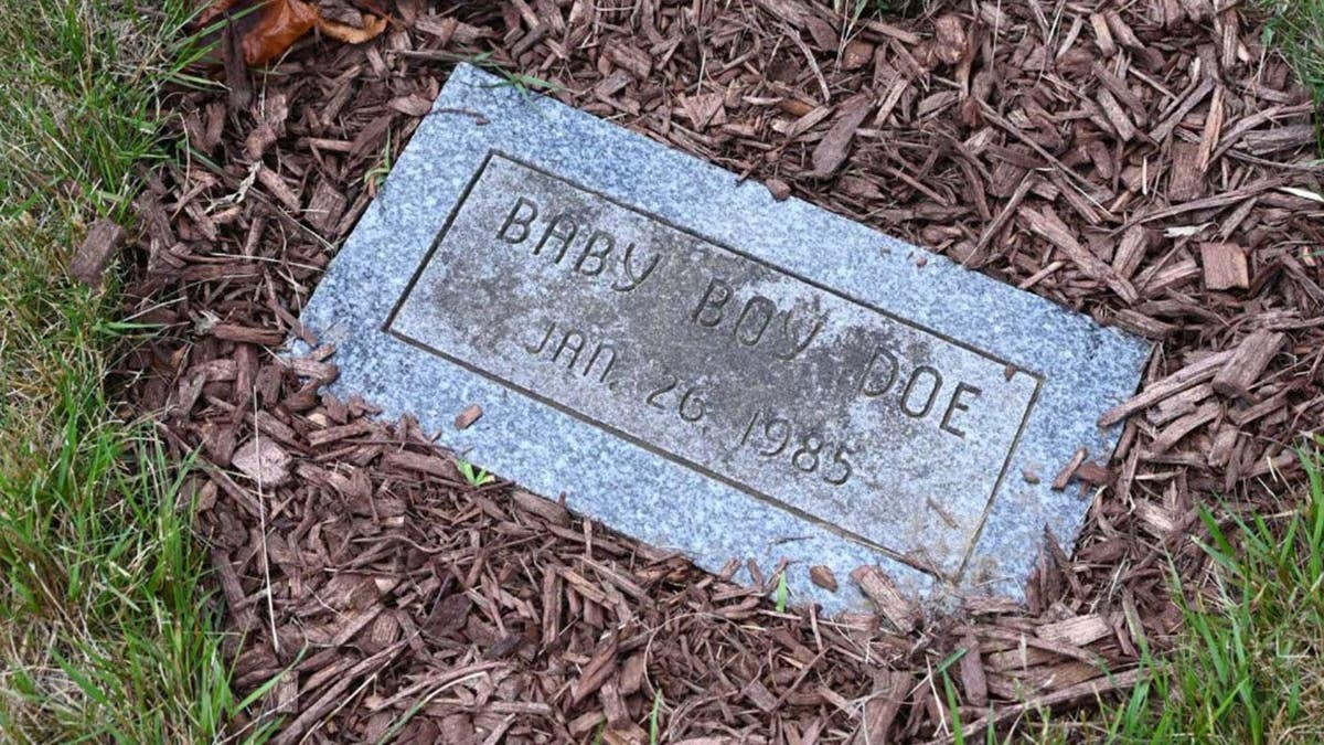 A grave marker