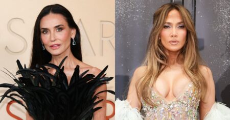 Demi Moore, Jennifer Lopez and More Celebs Are All Wearing Lace-Trimmed Clothing — We Are, Too