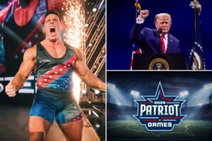 A look behind Trump’s Patriot Games — an ‘American Gladiators’ style competition testing teens in ‘boot camp circuit’ A look behind Trump’s Patriot Games — an ‘American Gladiators’ style competition testing teens in ‘boot camp circuit’