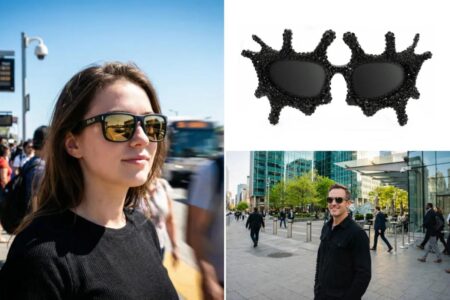 Designers are producing ‘adversarial’ styles meant to scramble surveillance cameras
