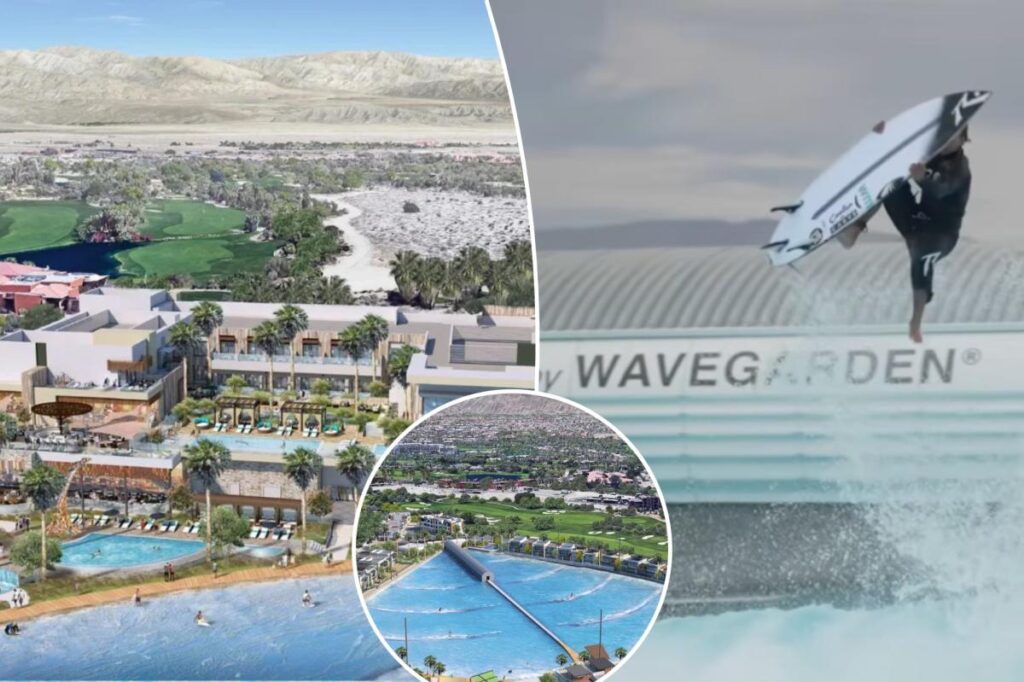 California’s huge new desert surf park seen in action for the first time: ‘Best in the world’ California’s huge new desert surf park seen in action for the first time: ‘Best in the world’