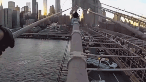 Dramatic bodycam video captures NYPD officer rescuing woman from top of Brooklyn Bridge after emotional plea Dramatic bodycam video captures NYPD officer rescuing woman from top of Brooklyn Bridge after emotional plea