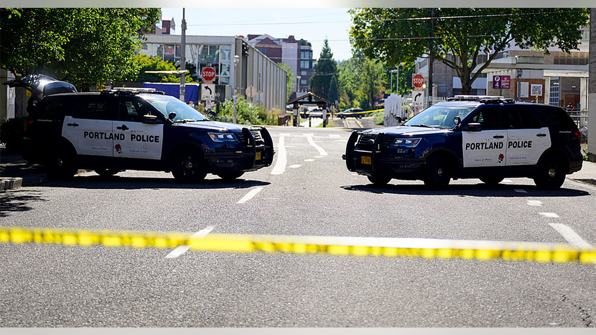 Portland police vehicles