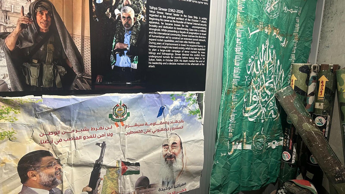 Yahya Sinwar belongings display