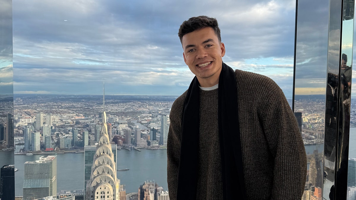 Soaren Stevenson smiling in New York City.