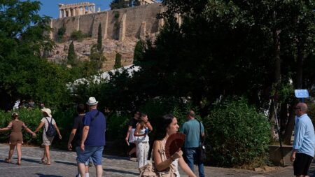 Greece tourist numbers have risen, but they’re spending less