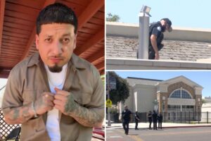 Mystery as man found dead on roof of California high school is identified