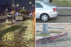 Another Los Angeles water pipe rupture wreaks havoc on Beverly Grove Another Los Angeles water pipe rupture wreaks havoc on Beverly Grove