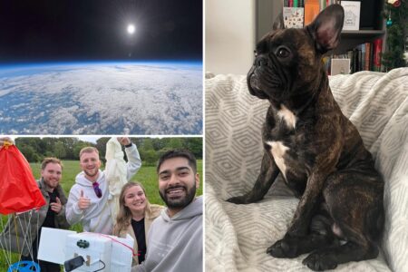 Grieving pet dad launches dog’s ashes and his beloved alien toy 119,000 feet into space