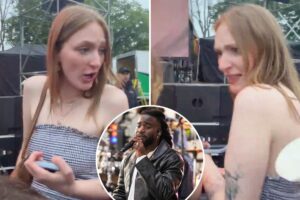 Heated online debate ensues after Shaboozey fan refuses to let child stand in front of her at concert: ‘Get there earlier’