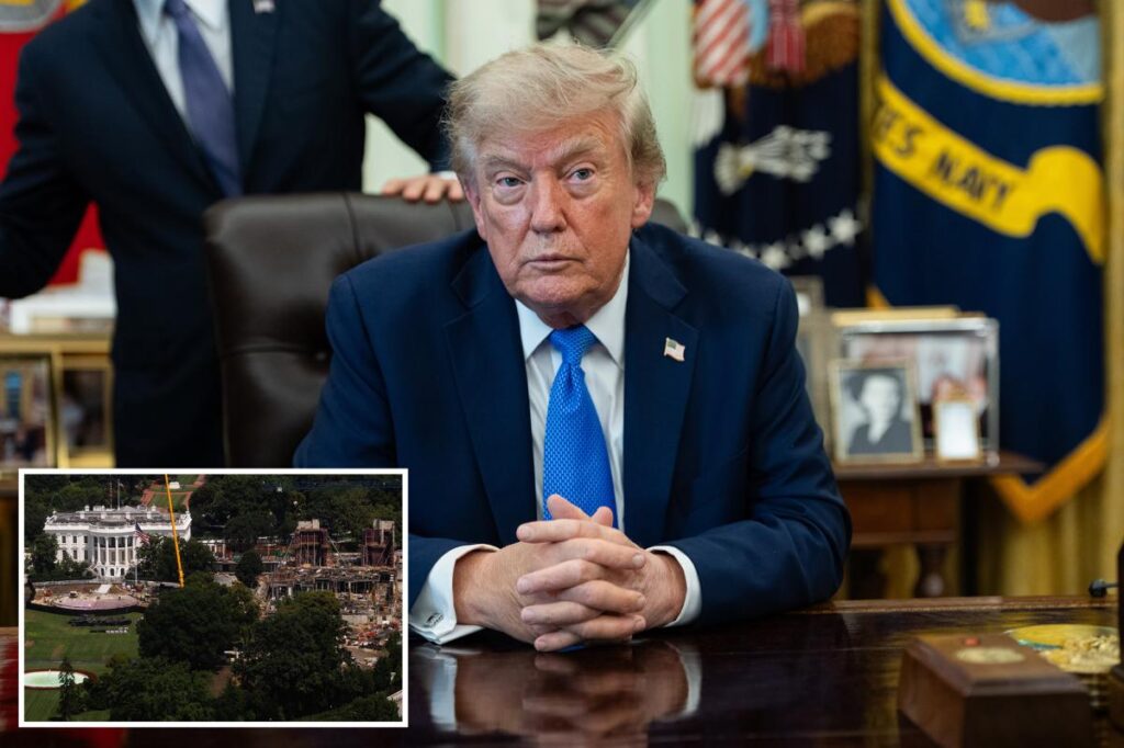 Trump posts image of fortified ‘drone port’ atop White House ballroom in rebuke to judges Trump posts image of fortified ‘drone port’ atop White House ballroom in rebuke to judges