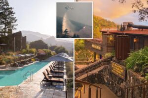 Evacuations at luxury Big Sur resort as raging wildfire explodes in size