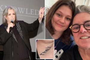 Rosie O’Donnell’s shows off woke ink to remember nonbinary child’s ‘they’ pronoun — then immediately calls teen ‘she’