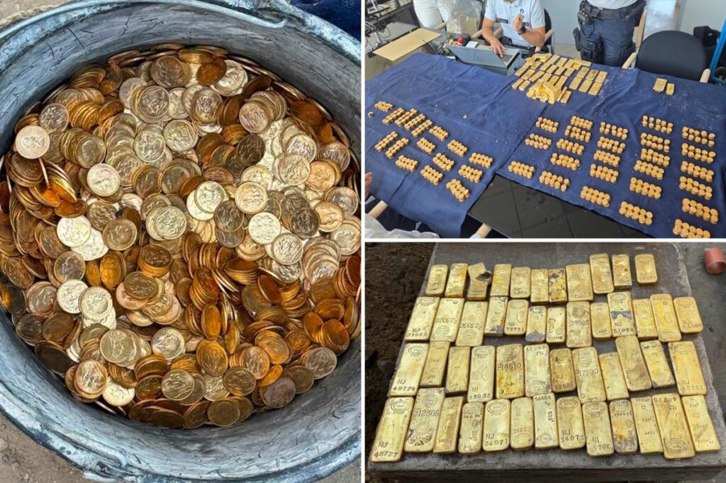 M of gold found hidden in brewery cellar while laying sewage pipe M of gold found hidden in brewery cellar while laying sewage pipe