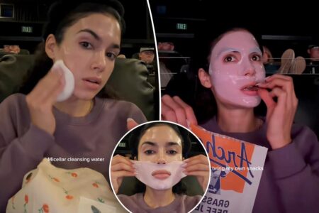 Clueless influencer sparks outrage filming skincare routine during lengthy movie: ‘So insanely rude’