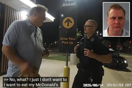 Bodycam shows Oklahoma Secretary of State Benjamin Lepak arrested on suspicion of being drunk outside McDonald’s: ‘I want to eat’