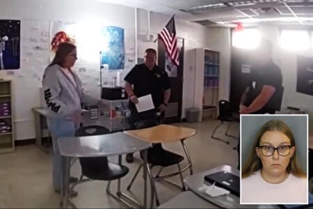 Wild video shows Florida teacher tell cops where she had sex with underage student her classroom