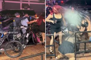 Utter pandemonium as mass street brawl between women breaks out near Tacos El Gordo in San Diego