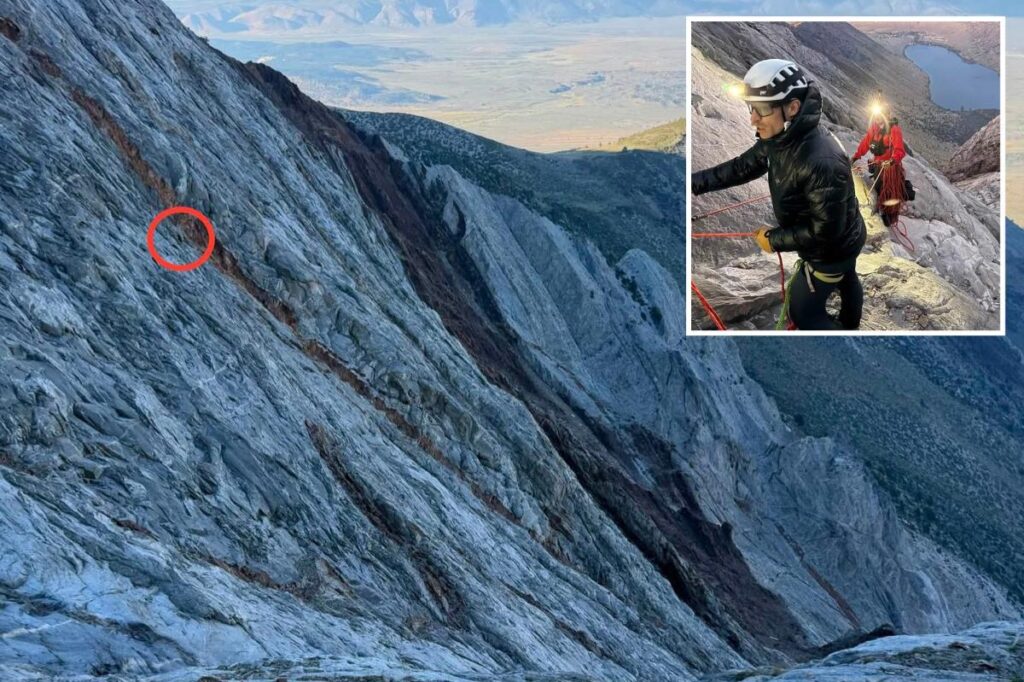 Sierra Nevada hiker trapped on 6-inch ledge 10,000 foot up California mountain