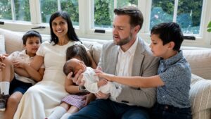 Second lady Usha Vance gets candid about new baby, juggling four children and motherhood