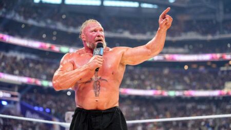 WWE legend Brock Lesnar says he’s retired after losing to Oba Femi at SummerSlam