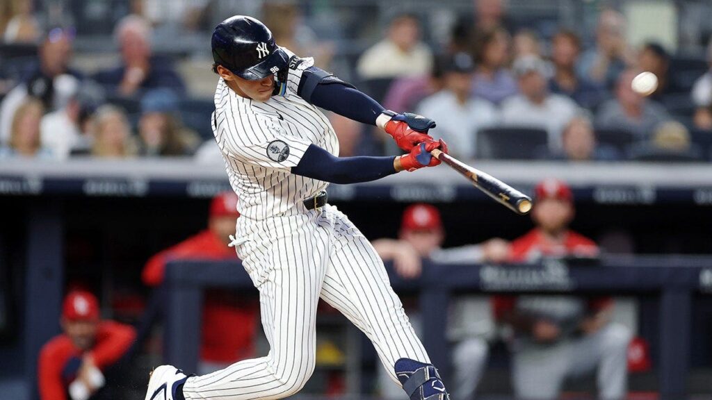 Yankees’ George Lombard Jr, replacing embattled Anthony Volpe, mashes home run for first hit in MLB debut Yankees’ George Lombard Jr, replacing embattled Anthony Volpe, mashes home run for first hit in MLB debut