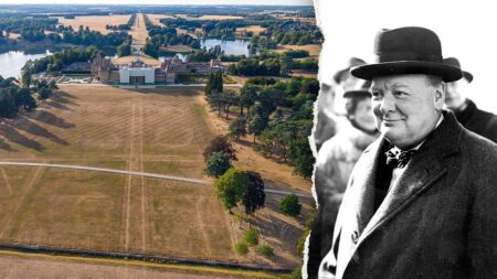 Ghostly outline of long-lost garden at Winston Churchill’s birthplace revealed in aerial photos